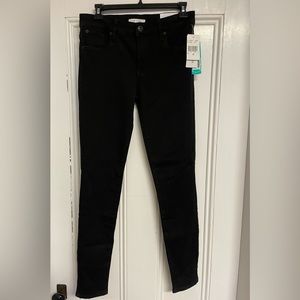Black denim ankle skinny “9 mid rise